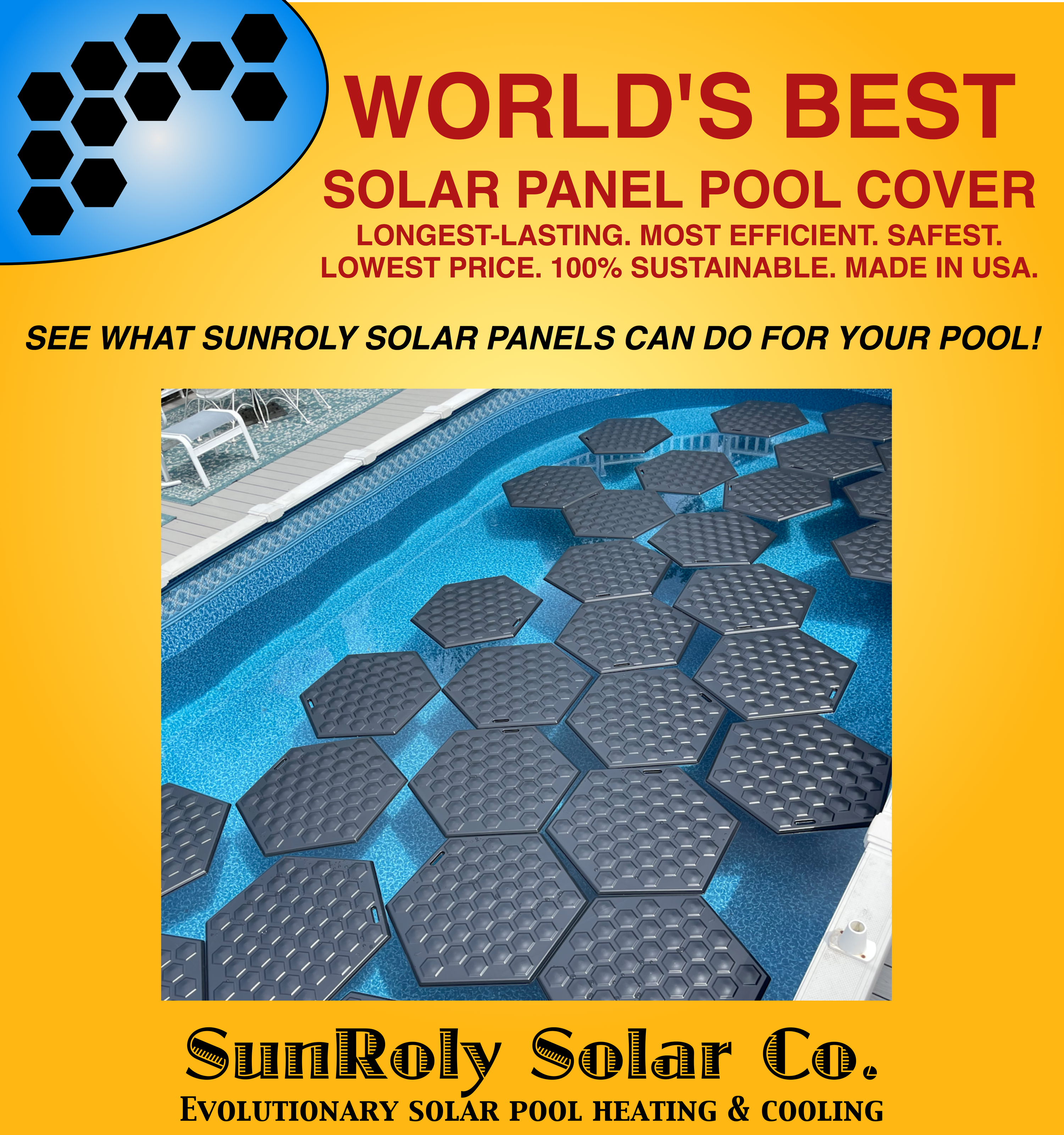 Lil'Pad™ Evolutionary DIY Floating Solar Panel Pool Covers Made in USA ...
