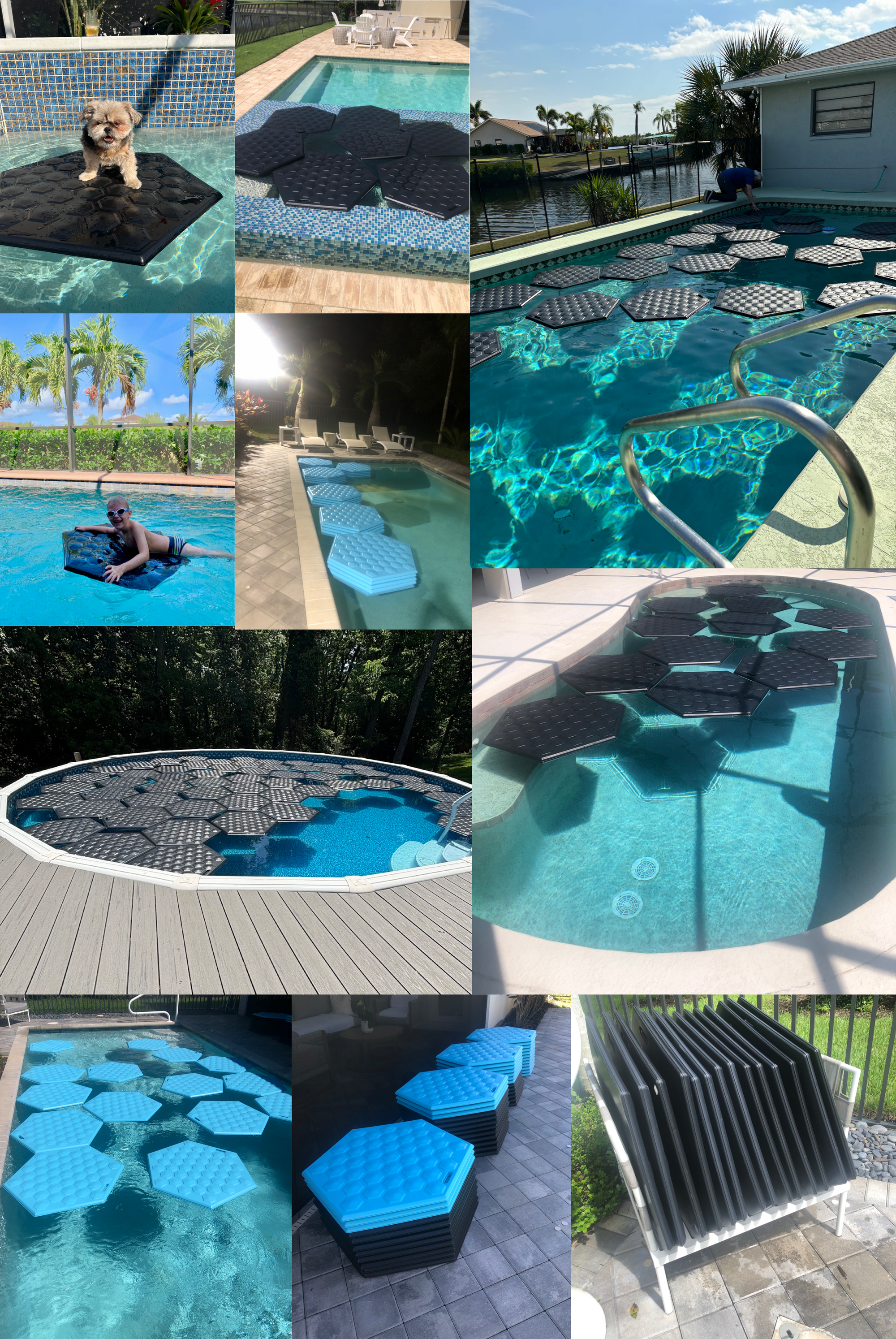 Lil'Pad™ Evolutionary DIY Floating Solar Panel Pool Covers Made in USA ...